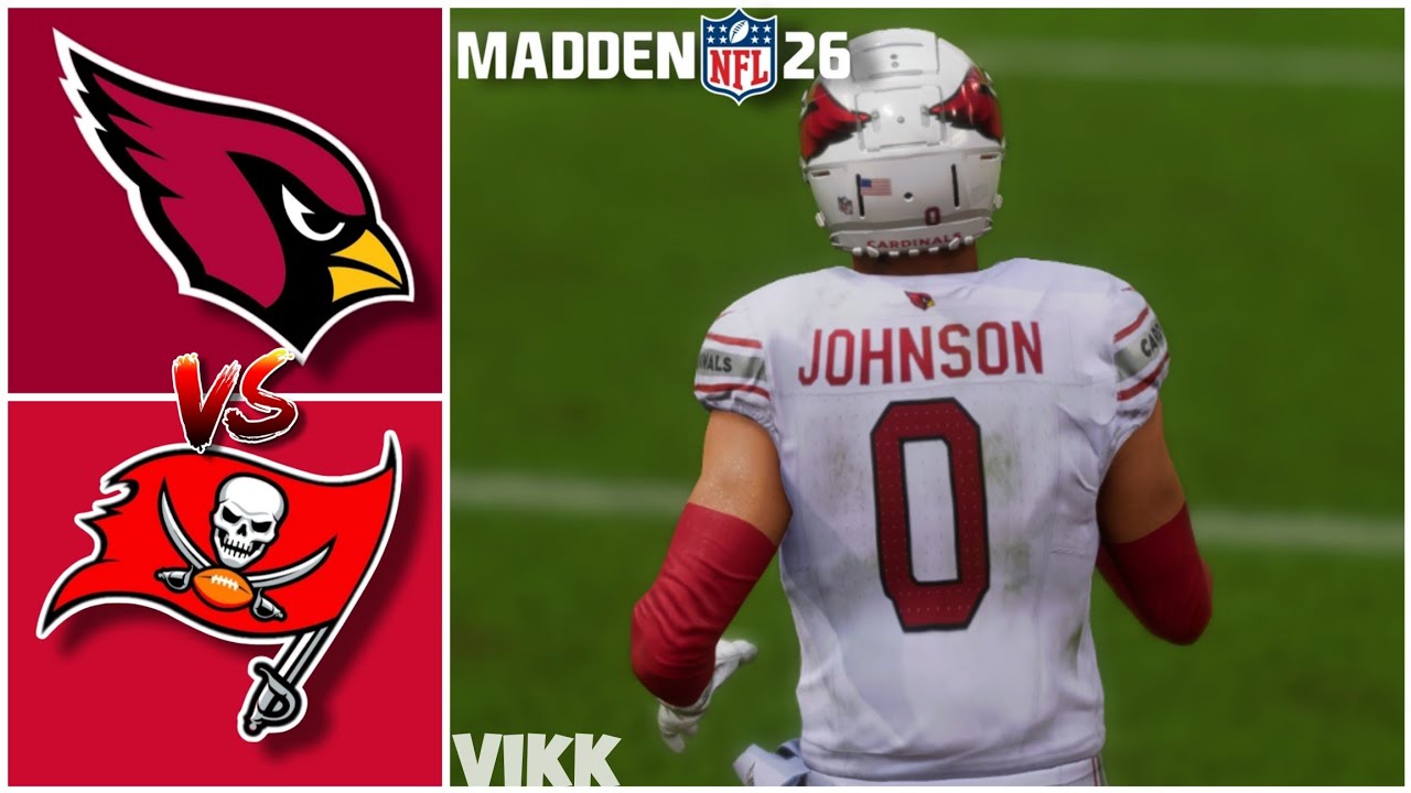 Cardinals vs Buccaneers Week 13 Simulation (Madden 26 Rosters)