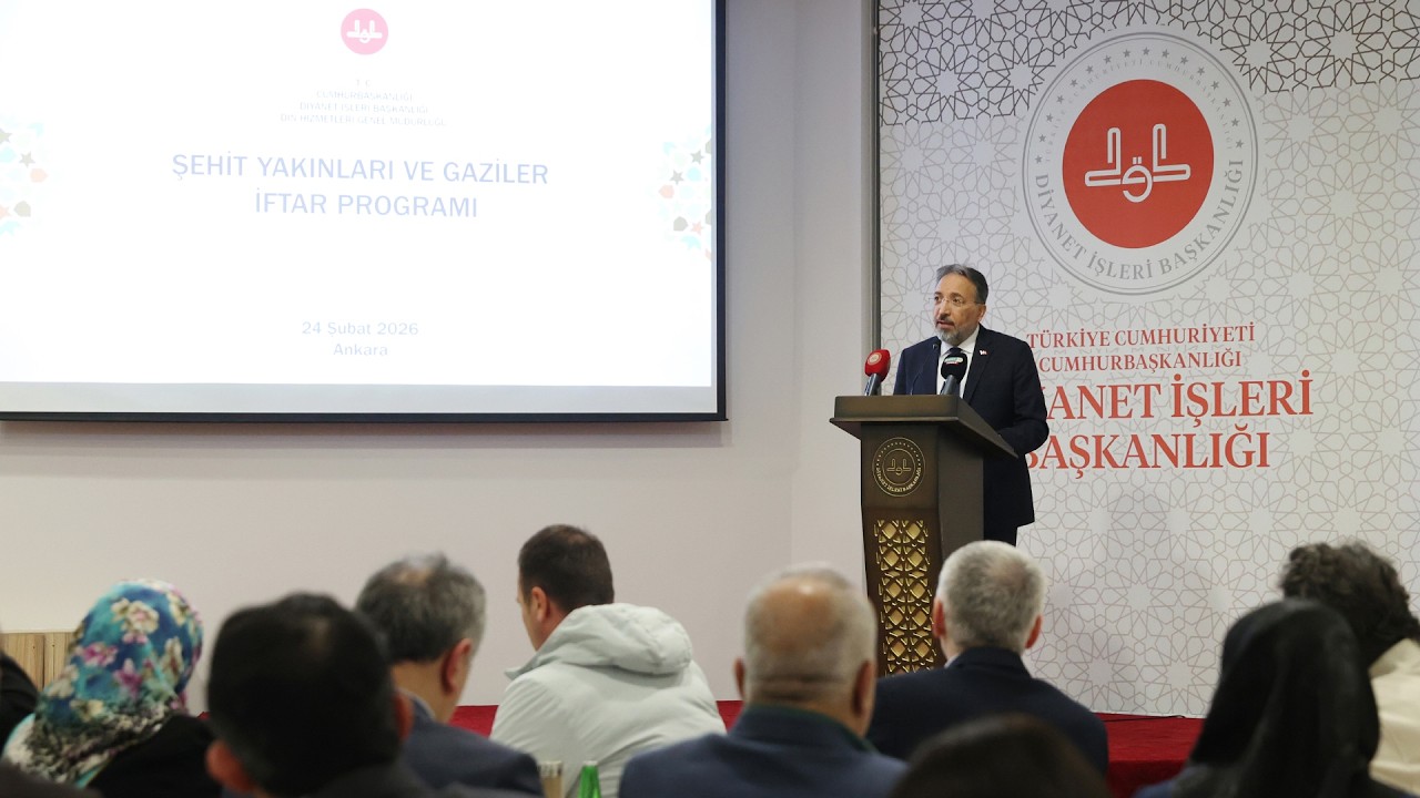 Diyanet İşleri Başkanı Arpaguş, şehit yakınları ve gazilerle iftar sofrasında buluştu