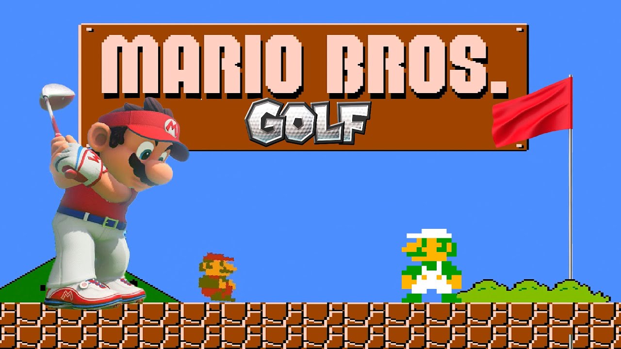 Mario Bros Mas o Mario é a Bola de Golf? - Super Mario Bros. Golf