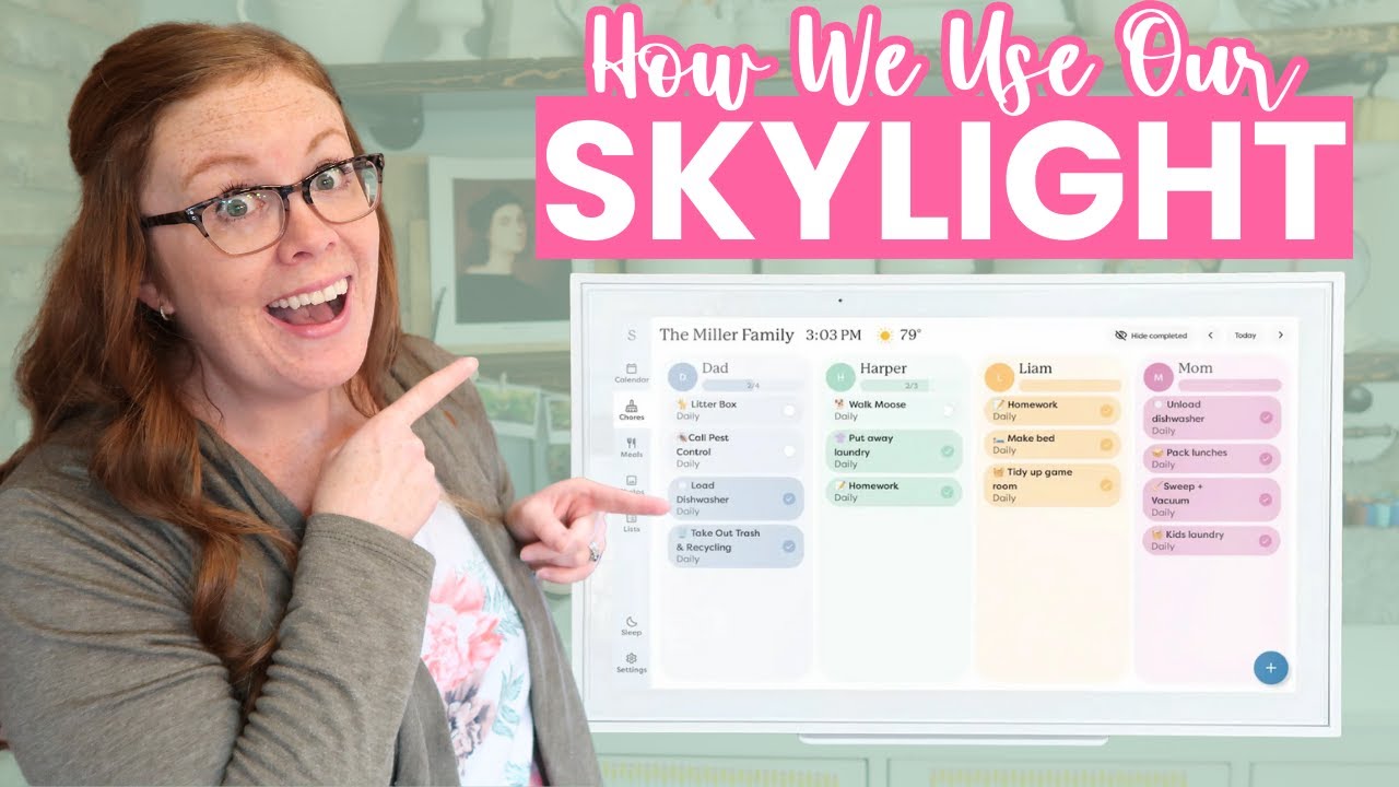 The SKYLIGHT CALENDAR Has Changed Our Homeschool || HOW WE USE OUR SKYLIGHT (HOMESCHOOL FAMILY OF 6)