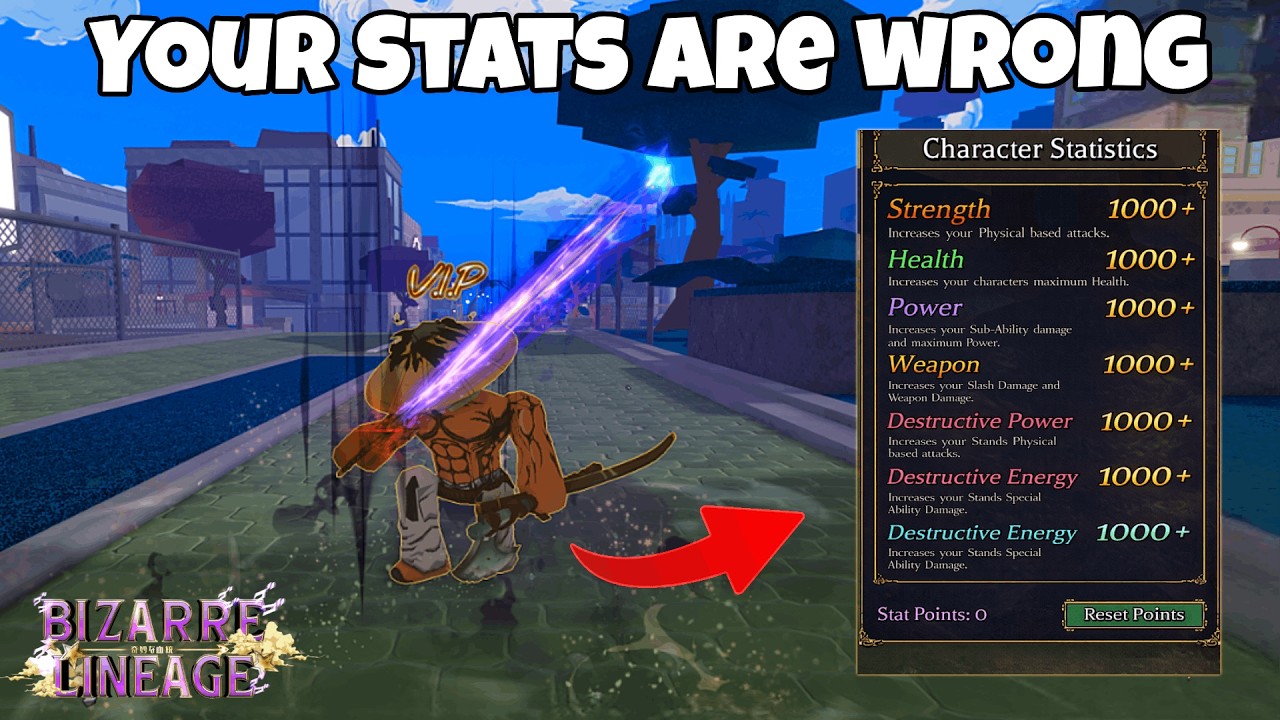 [Bizarre Lineage] Your Stats Might Be Wrong... (Best Stats For Every Stand)