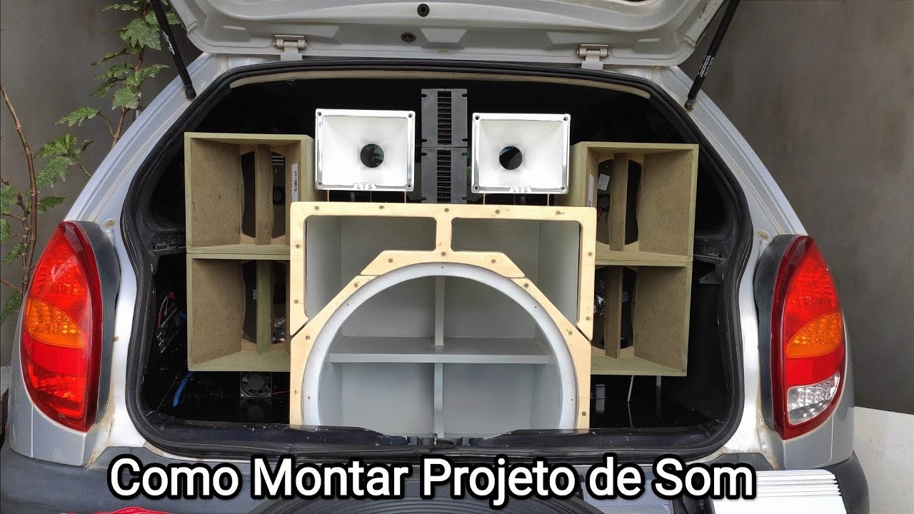 Como Montar Projeto de Som 4 vias no porta-mala sem tirar banco - Panzer, E420, D405 Trio e D2500 Ti