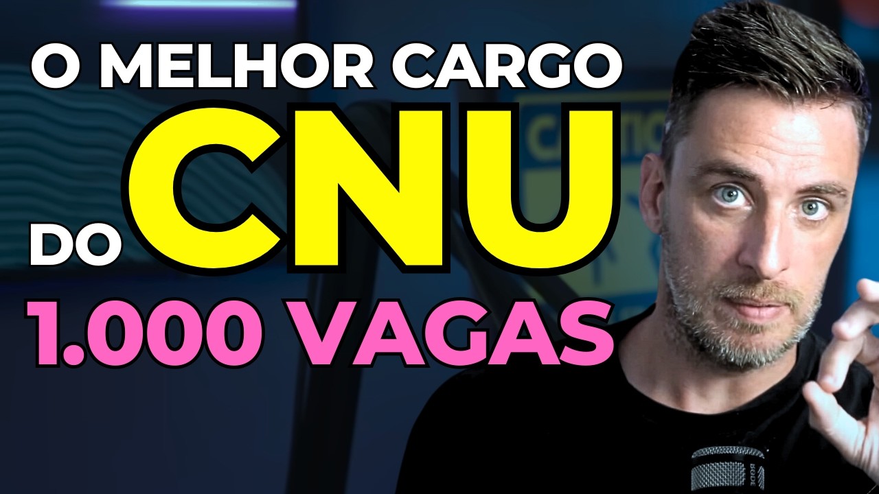 🚨 CNU 2025: Estude SÓ O QUE IMPORTA DO BLOCO 5 (1.000 VAGAS NO 🇧🇷 TODO)