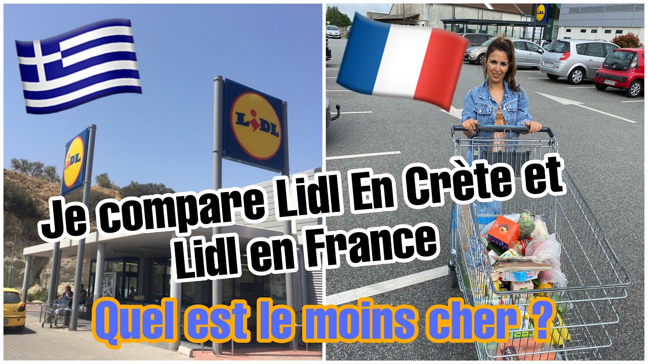 [ VLOG EN CRÈTE 🇬🇷5 ]ON COMPARE LES PRIX LIDL CRÈTE AVEC CEUX DE FRANCE /QUEL EST LE MOINS CHER ?