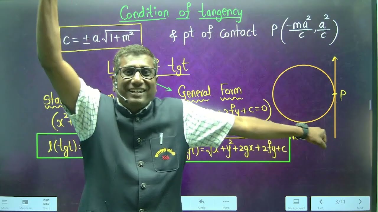 11th Math || Circle (Ex 6.3)