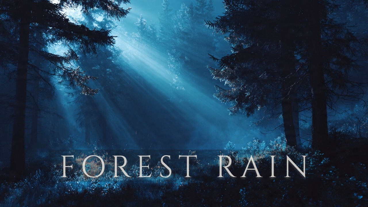 Midnight Forest Rain – Deep Sleep Piano & Healing Music (3 Hours)