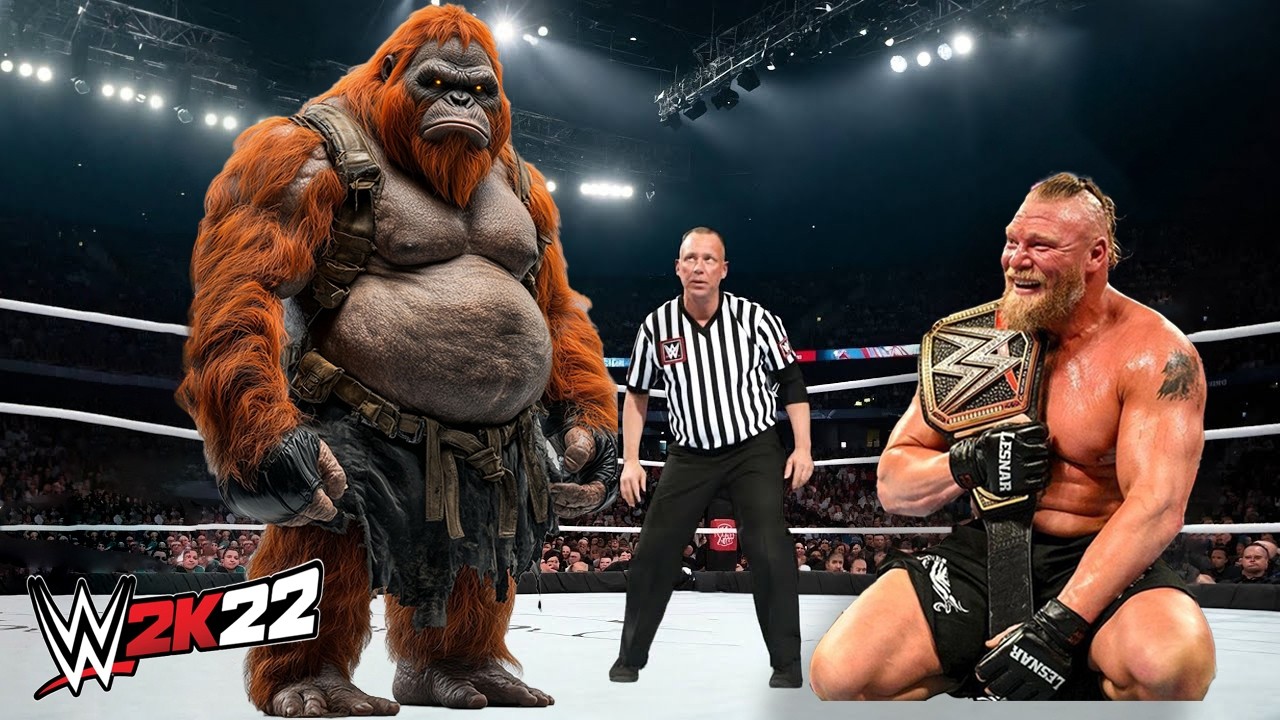 Брок Леснар против Рафики Фэта (WWE 2K22)