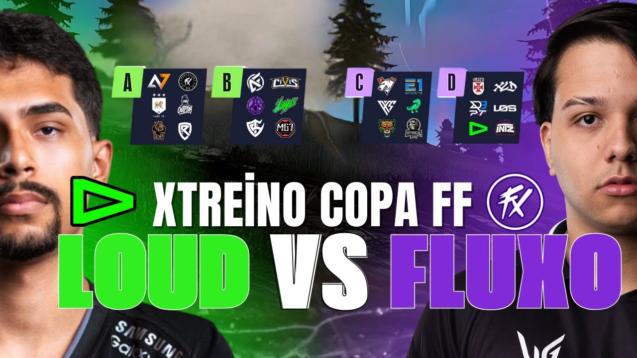 🏆💚💜 XTREINO LOUD VS FLUXO PR&Eacute; ESTREIA COPA🏆💜💚FREE FIRE AO VIVO- IZUUKI.X  #freefire #loud #noise