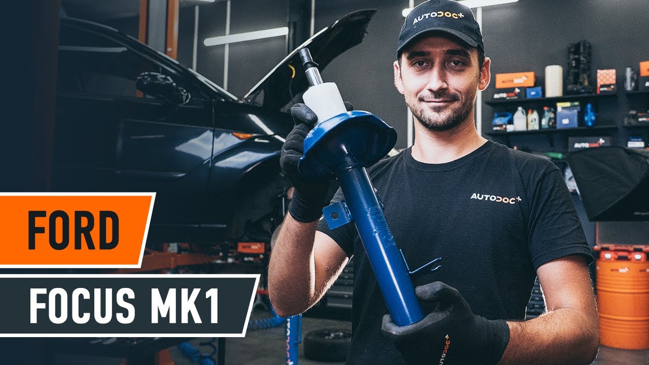Cómo cambiar los puntal amortiguador parte delantera en FORD FOCUS (DAW) [VÍDEO TUTORIAL DE AUTODOC]