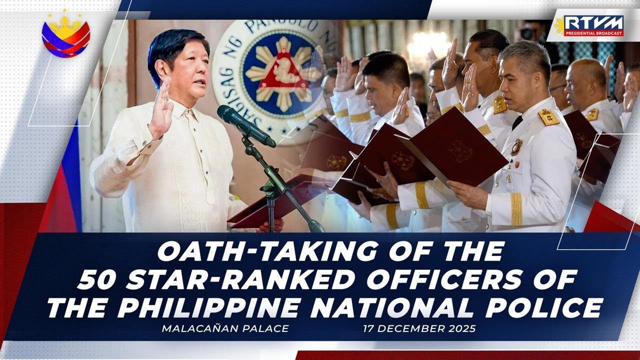 Oath-taking of 50 Star-Ranked Officers of the Philippine National Police (PNP)