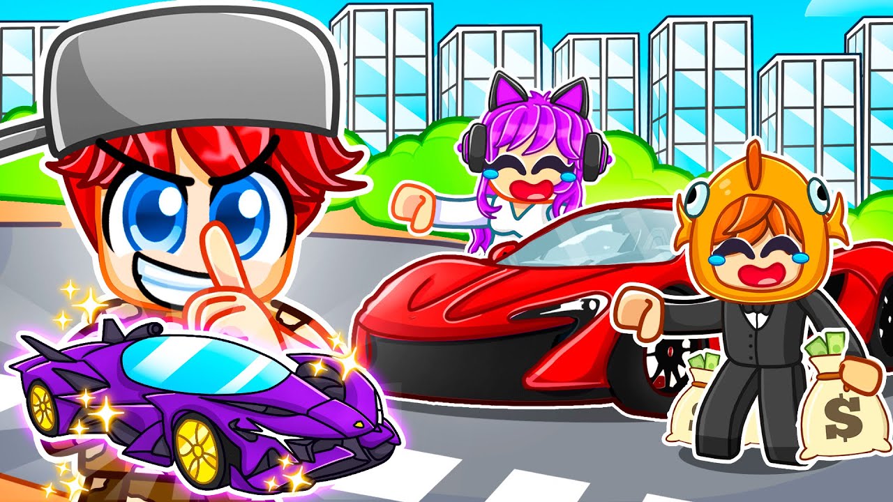 I Pretended To Be POOR, Then USED A $7,000,000 SUPERCAR in Roblox Driving Empire!