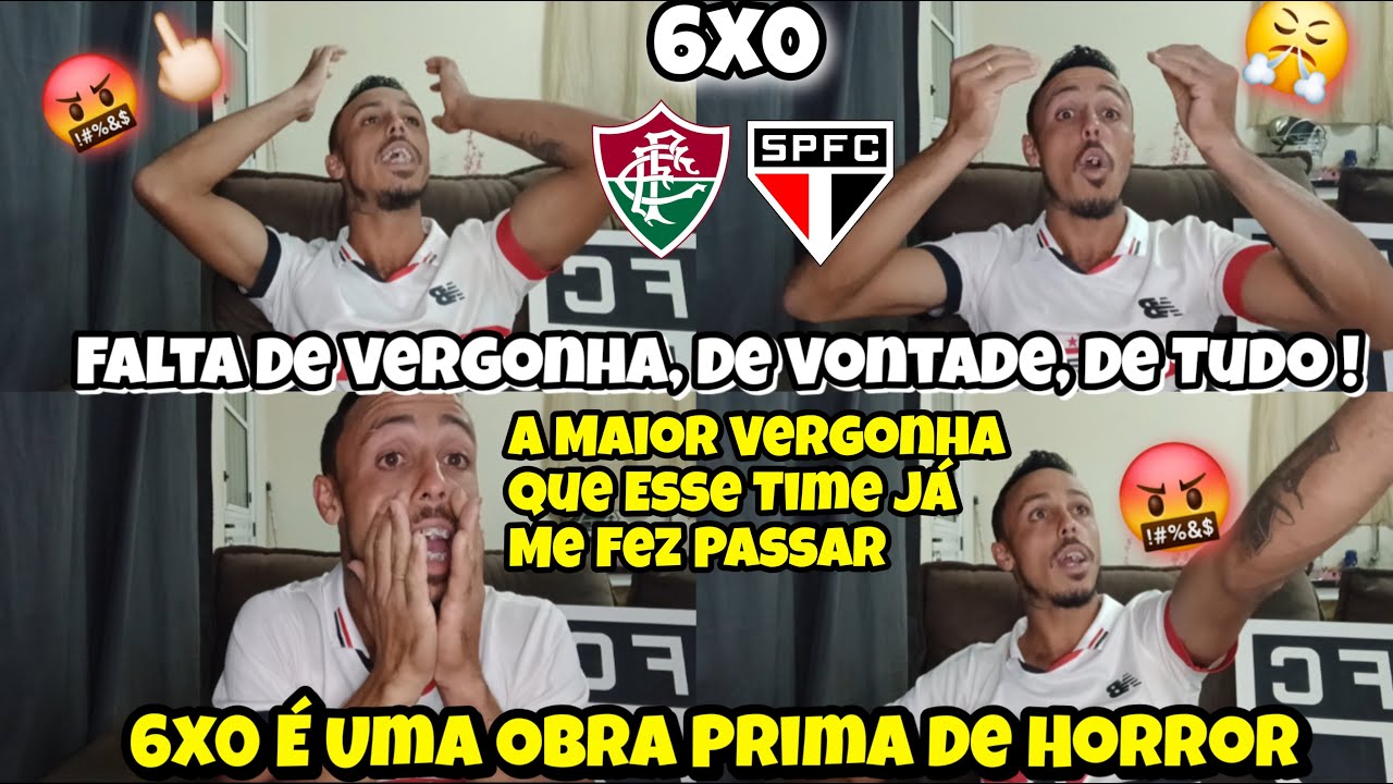 React Flu 6x0 SPFC - Eu Não aguento Mais! 6x0 é Humilhação!..Ridículo