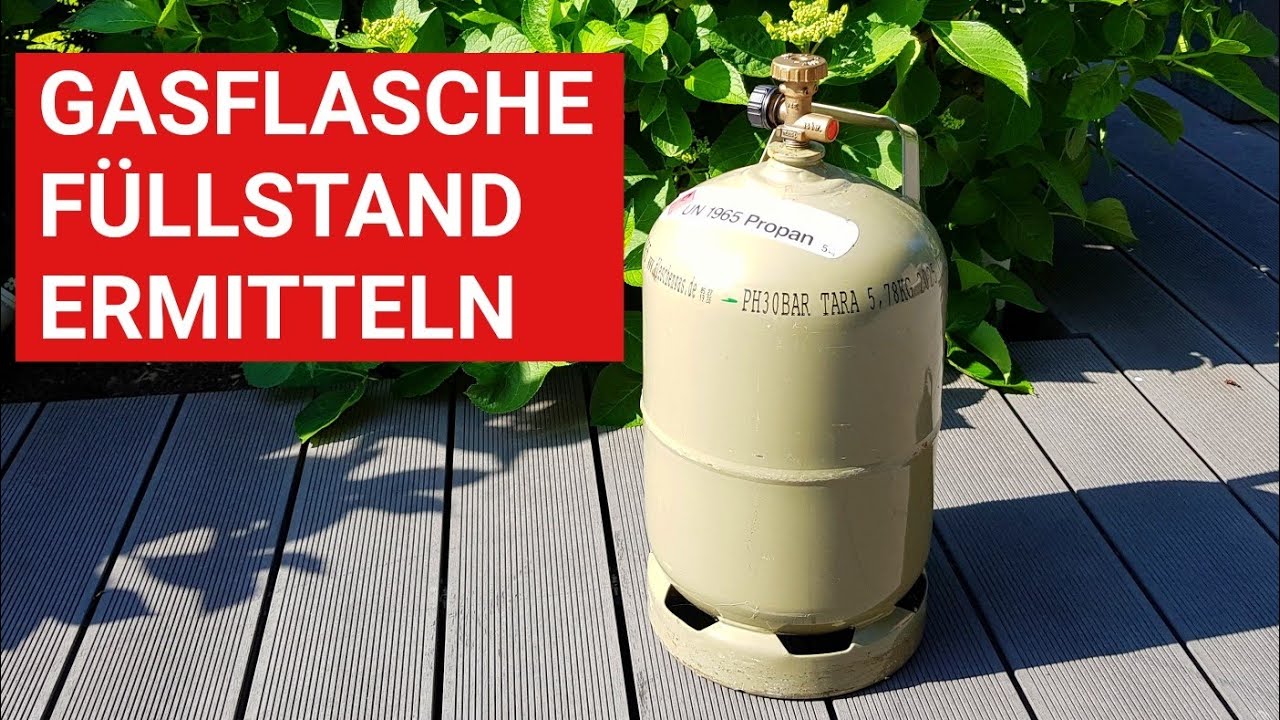 🔥 GRILLBLITZ: Gasflasche - Wie ist der Füllstand? Ganz einfach den Gas Inhalt der Flasche ermitteln