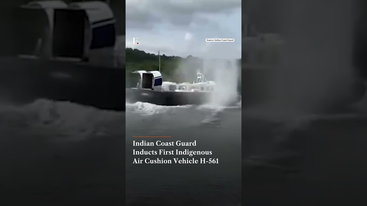 Indian Coast Guard Inducts First Indigenous Air Cushion Vehicle H 561 | Firstpost News | N18G