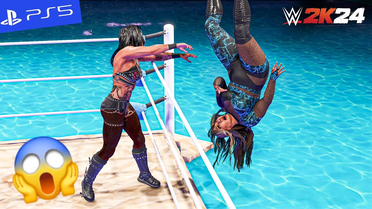 WWE 2K24 - 30 Woman Water Royal Rumble Match | PS5