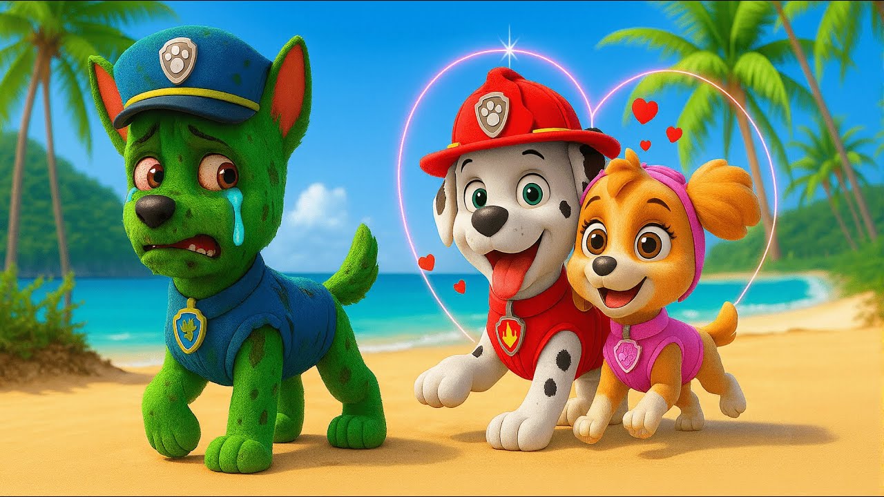 ¡SKYE se enamora de MARSHALL!? | Historia muy triste | PAW PAtrol en Español | Rainbow 3