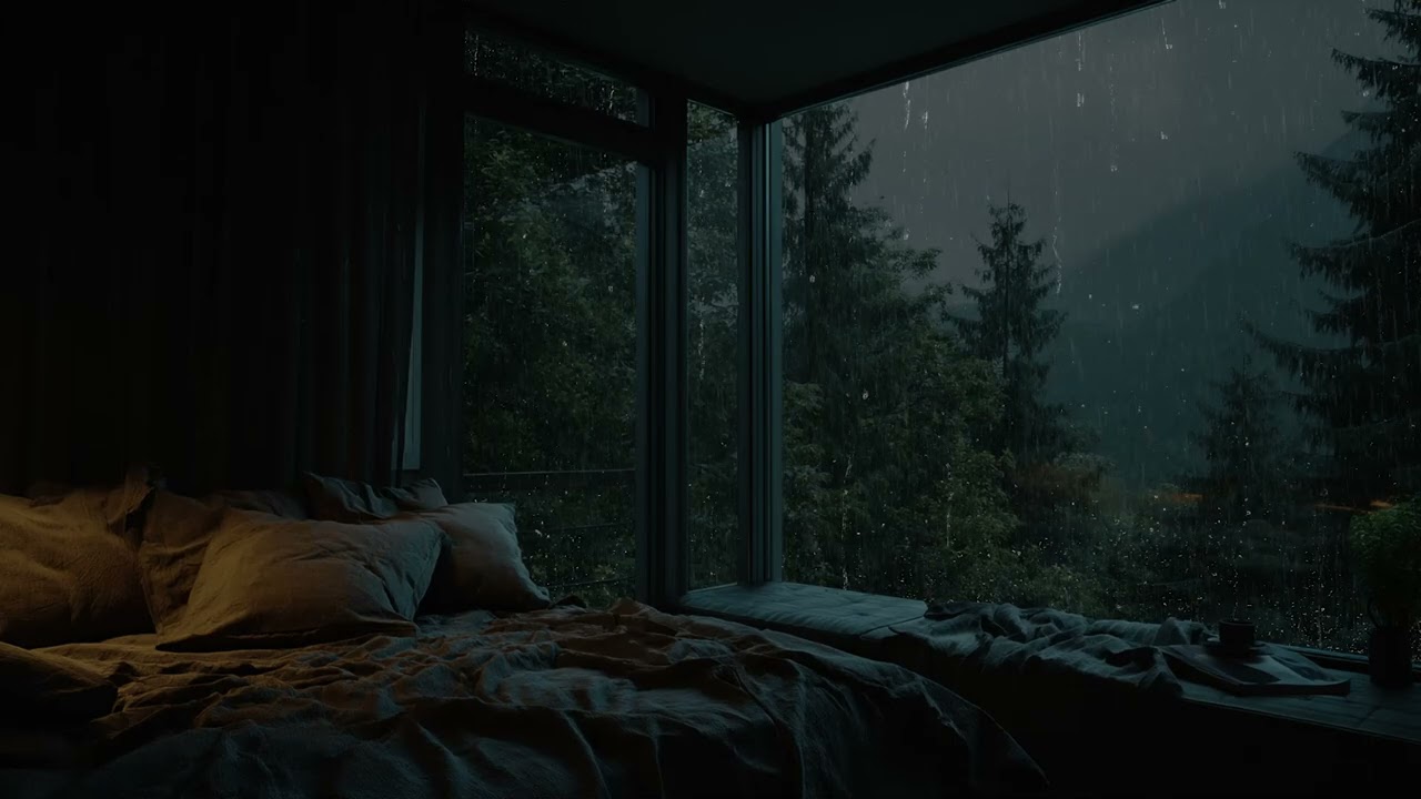 Late rain ambience moves slowly 🌧️ smoothing thoughts and settling the night inside