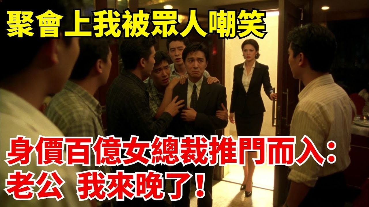 聚會上校花當眾嘲笑我，身價百億女總裁推門而入：老公，我來晚了！#奇聞 #奇聞軼事 #情感 #真實故事 #愛情 #聚會#女總裁#男頻故事
