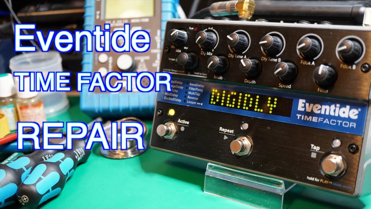 【エフェクター修理】調子の悪いEventide TIMEFACTORを修理し始めたが、原因が沼でした