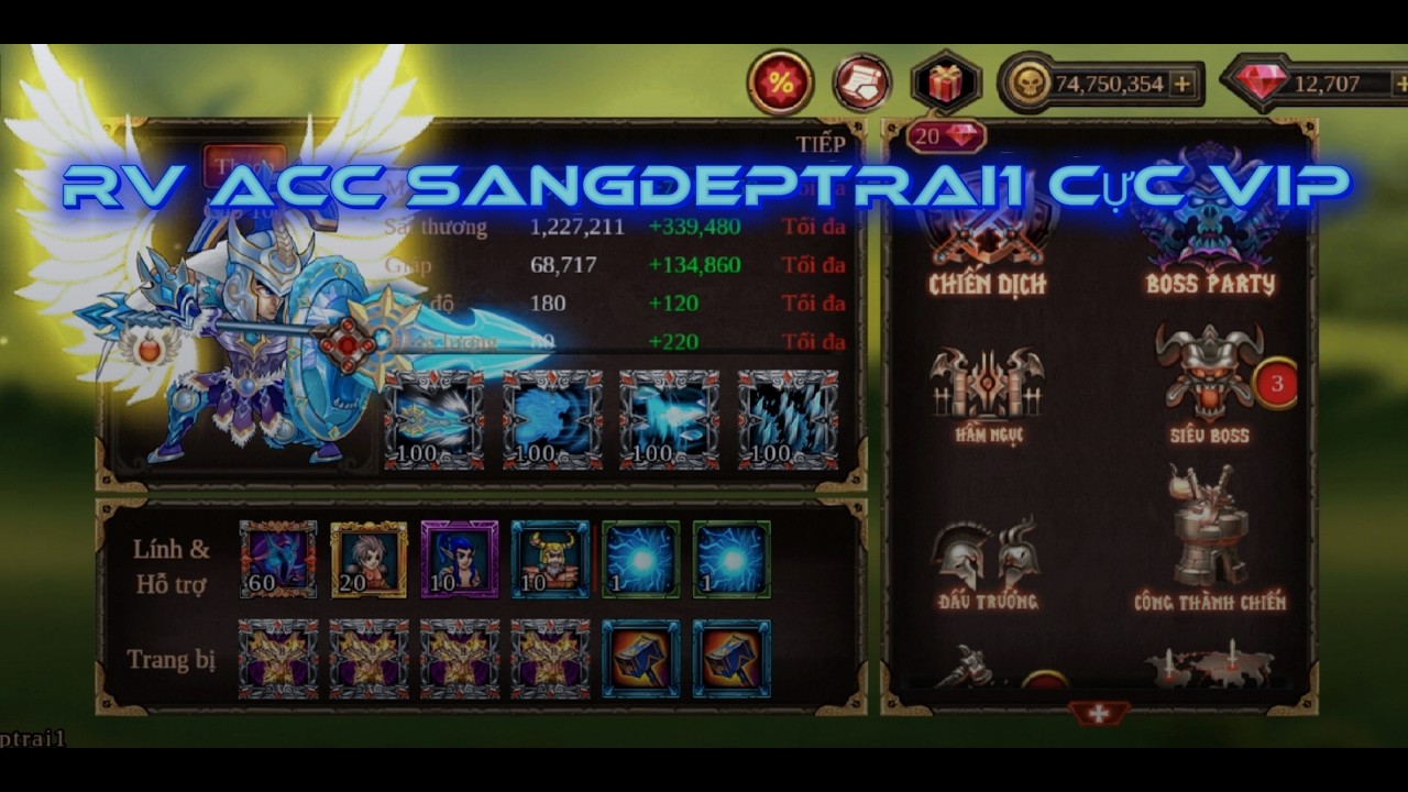 Rv acc cực vip của ytb quân epic hero war 🤯🤯🤯💀💀