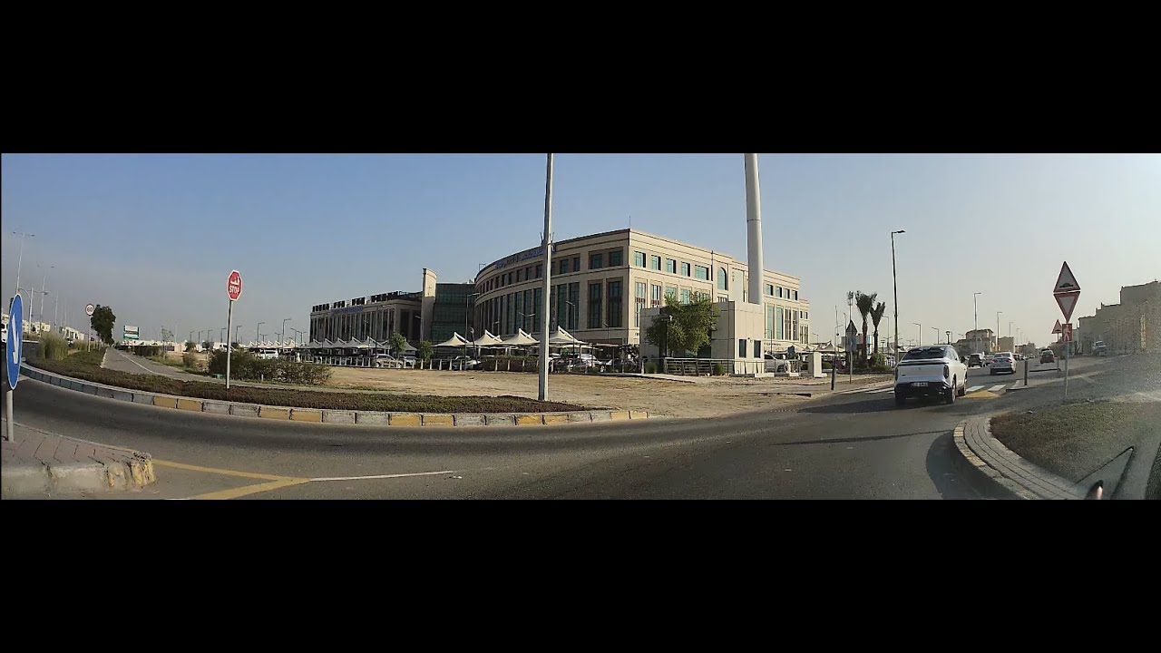 Driving NMC Royal Hospital in Khalifa City (4K)