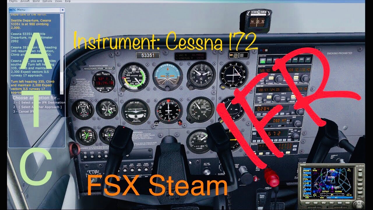 |How To Fly Instrument | Sim FSX Steam | Real Pilot IFR | Cessna 172
