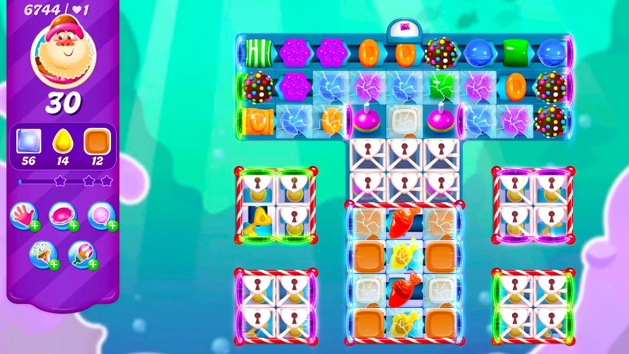Видео игрового процесса Candy Crush Saga на Android #229, уровни 6743-6749