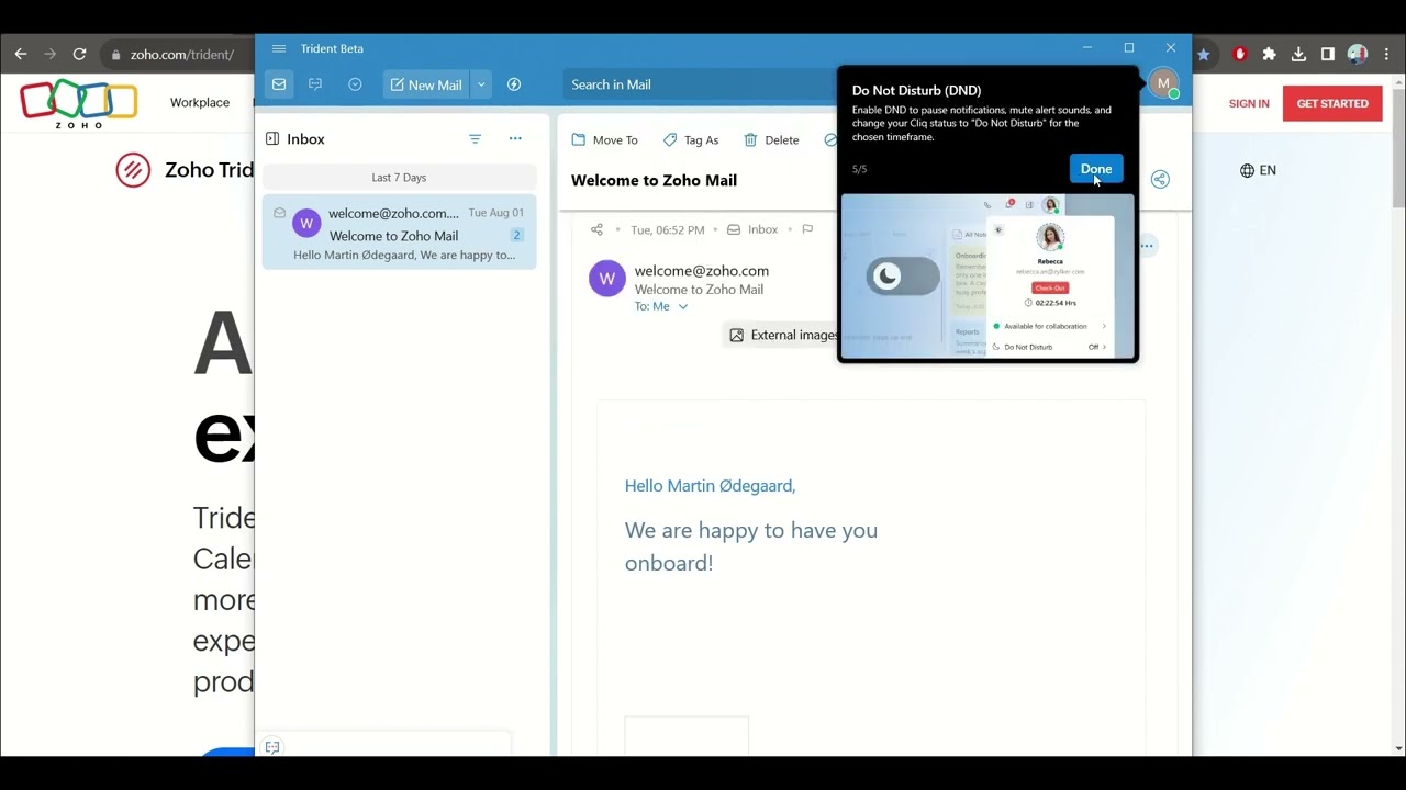 Zoho Trident Getting Started 1/5