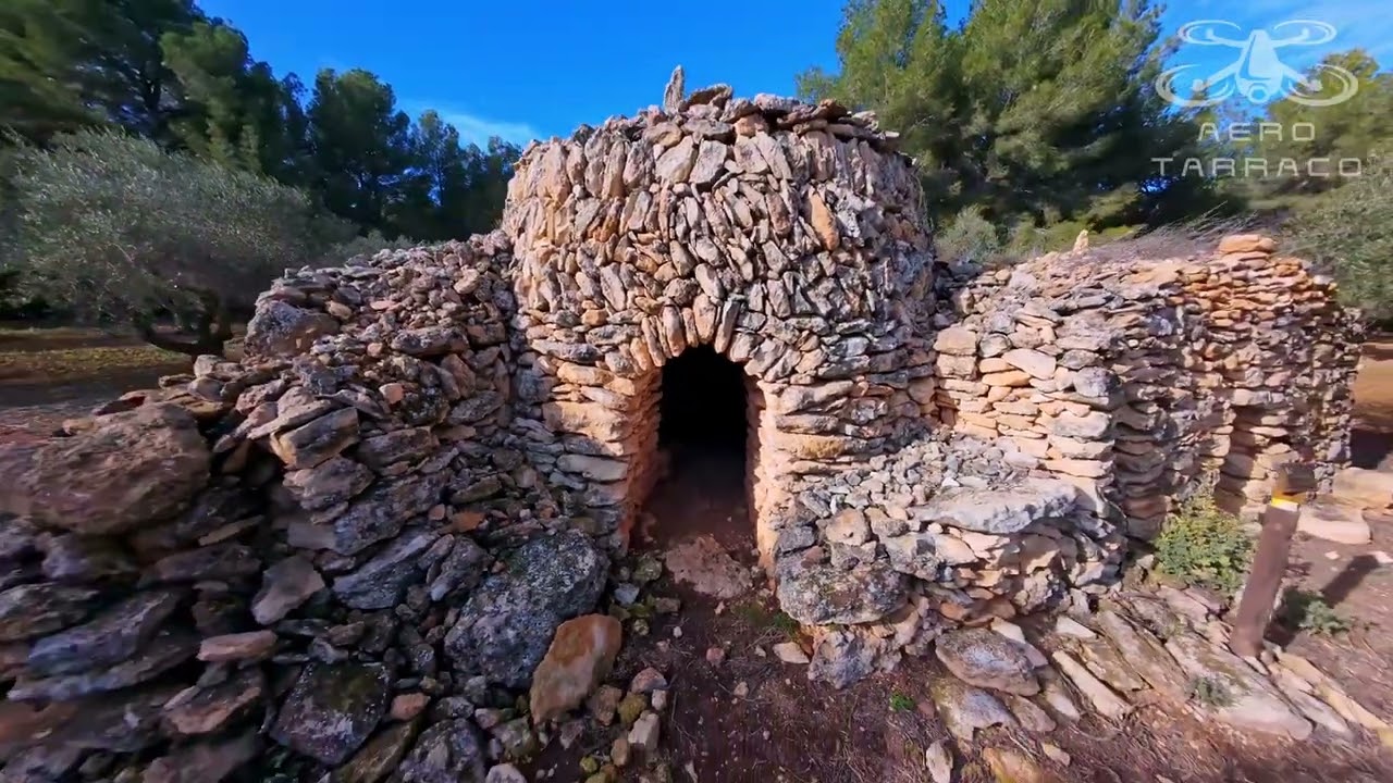 DRY STONE CONSTRUCTIONS - TARRAGONA - DRONE VIEW