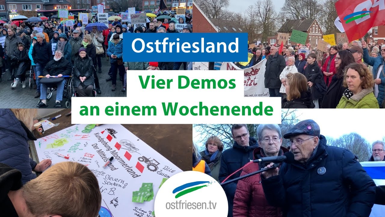 Ostfriesland - Vier Demos an einem Wochenende