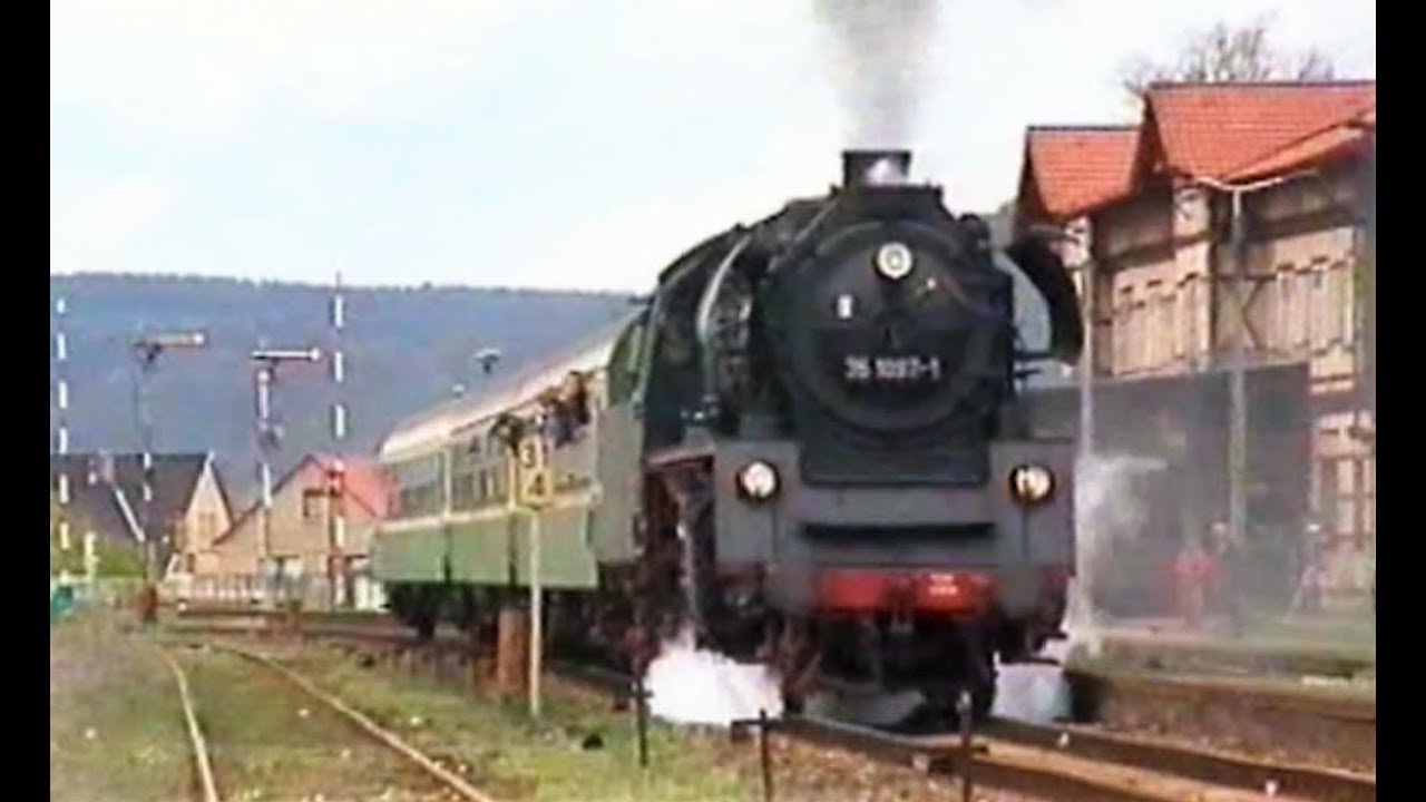 Dampflok 35 1097-1 im Werratal / April 1999