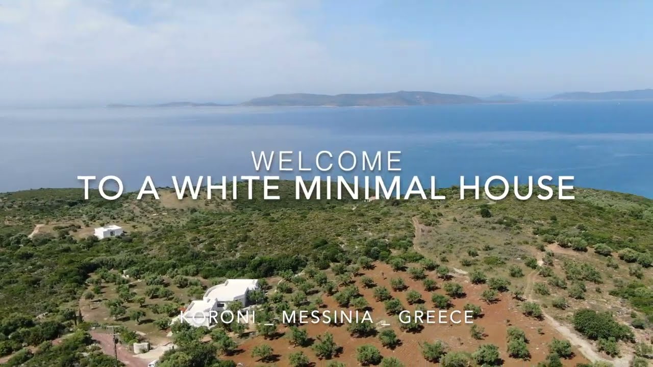 Welcome to a white minimal house | Koroni Messinia Greece