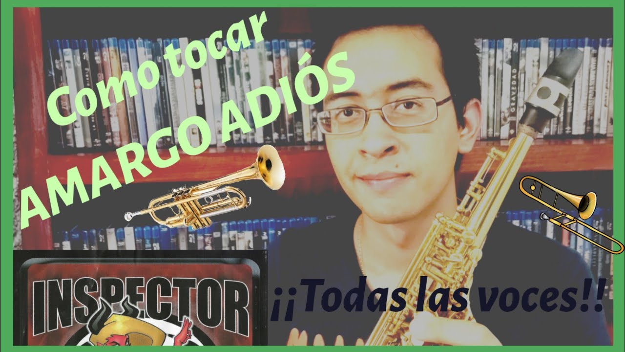 Como tocar AMARGO ADIOS en SAXOFON + Notas de Trompeta + TIPS + SOLO 🎷 🎺 TUTORIAL