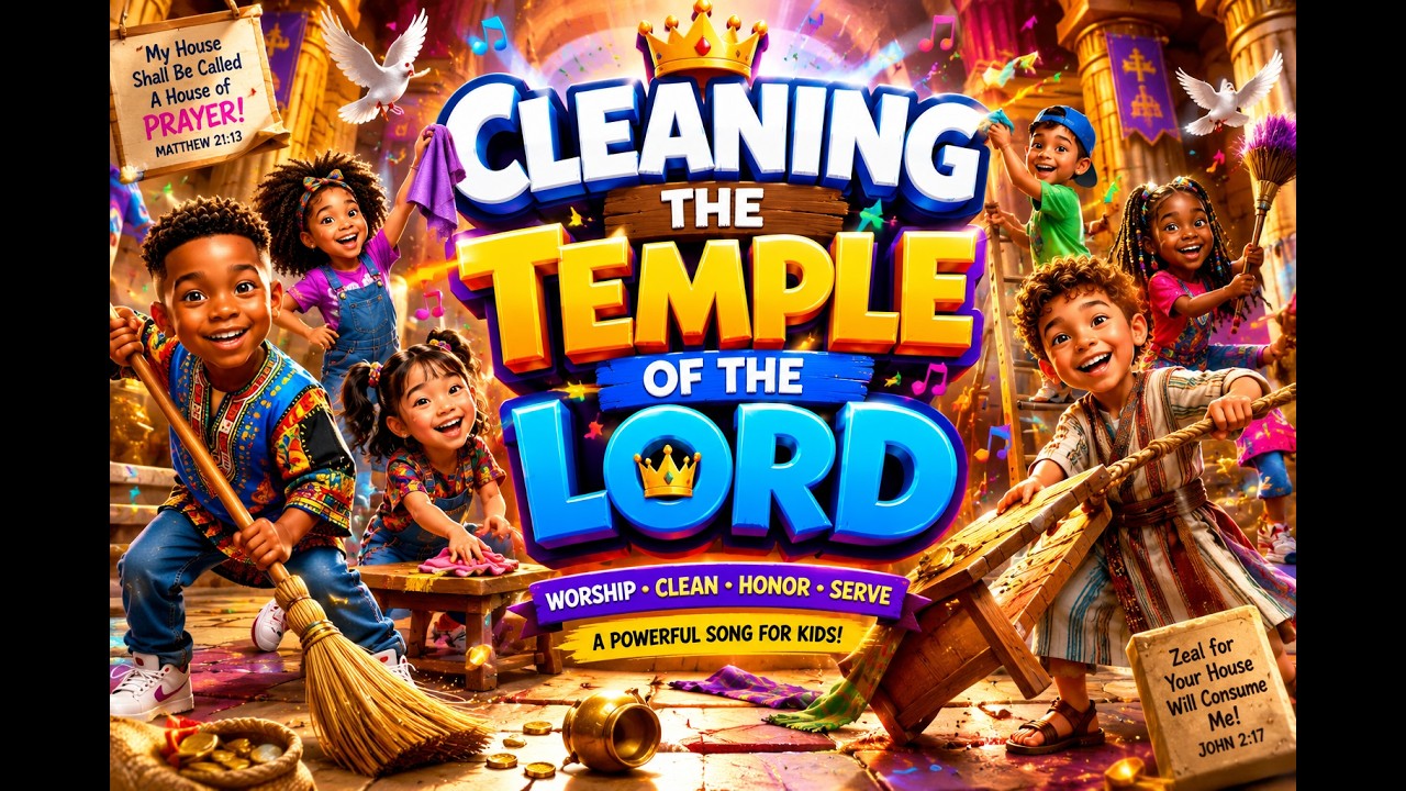 Cleaning The Temple Of The Lord |   Kids Praise Song, kids songs