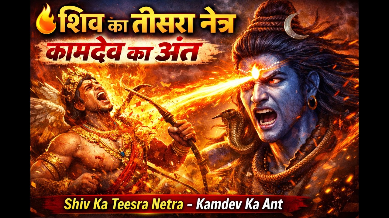🔥 शिव का तीसरा नेत्र – कामदेव का अंत | Shiv Ka Teesra Netra | Story of Kamdev & Lord Shiva
