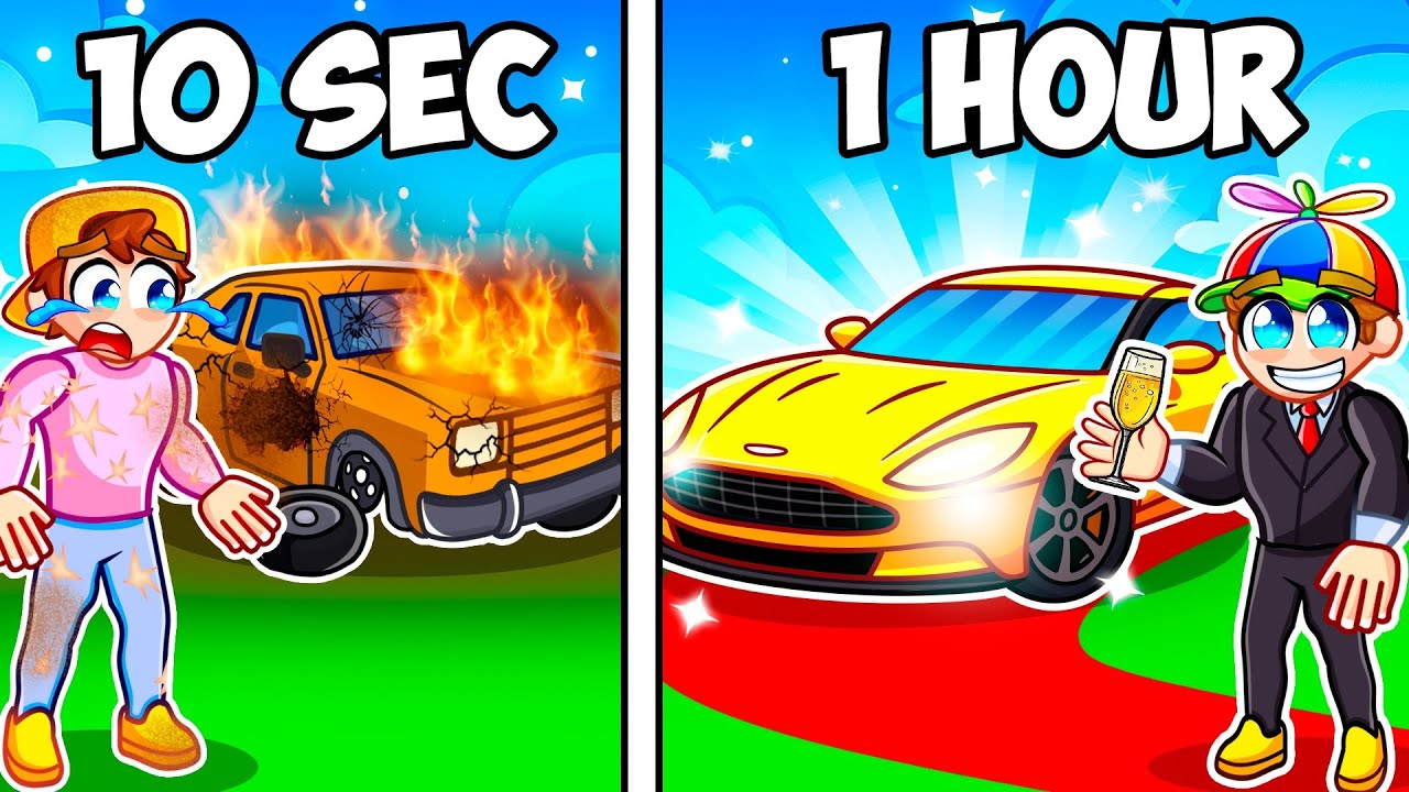 10 Second vs 1 Hour CAR Build Battle In GTA 5!