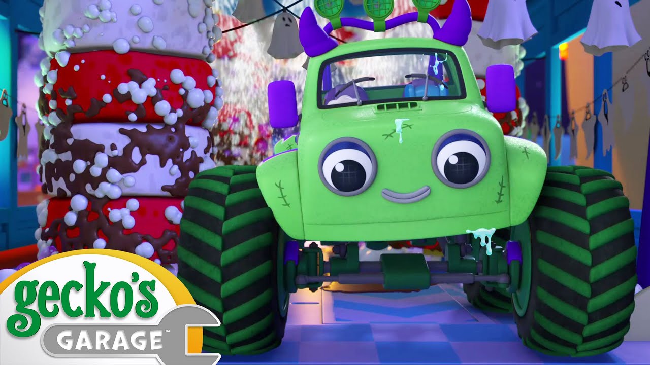 Muddy Monster Car Wash | Gecko's Garage 3D | Robot Cartoons for Kids | Moonbug Kids