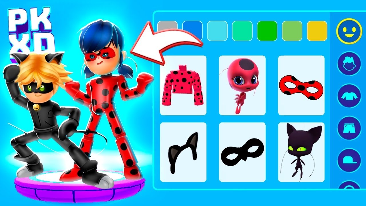 COMO VIRAR A LADYBUG E CATNOIR NO PK XD