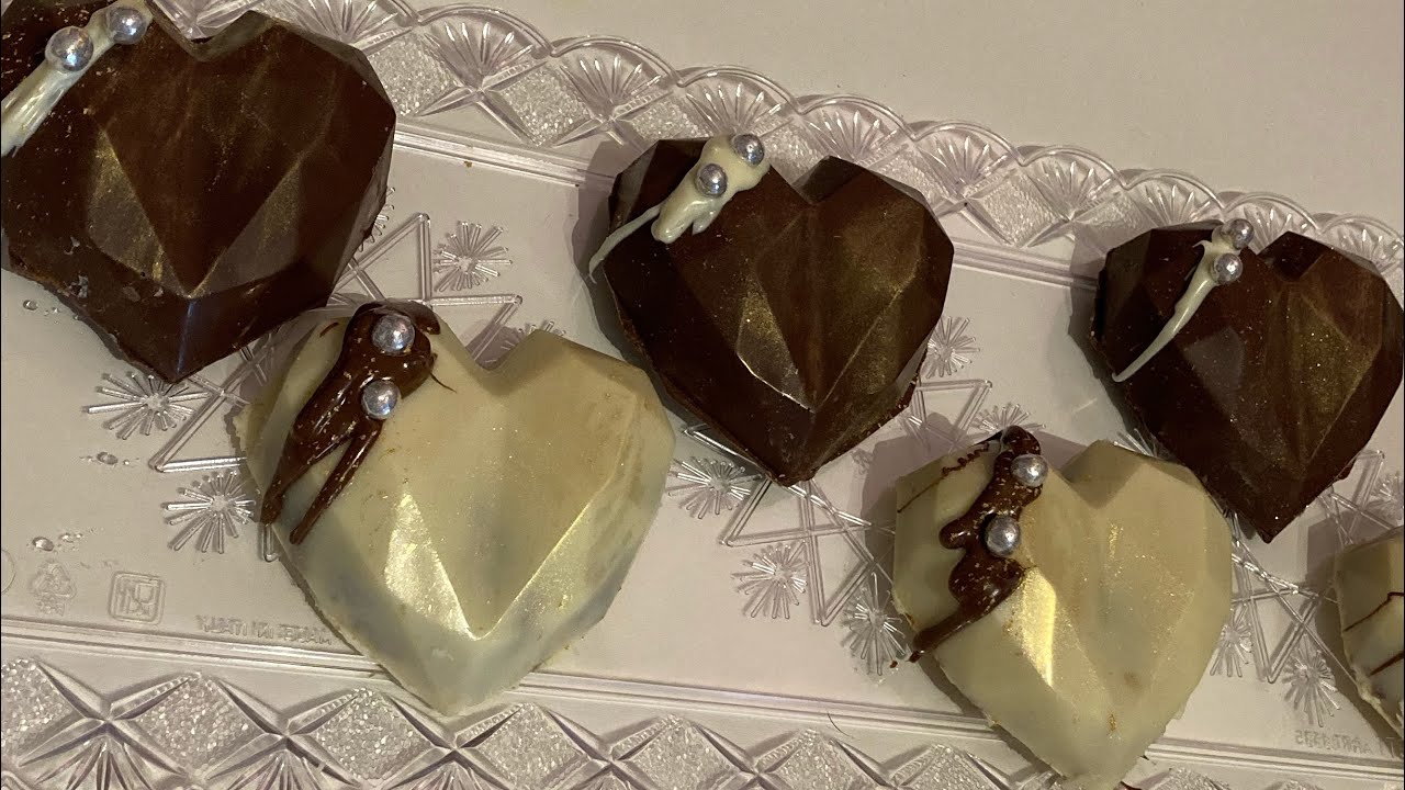 Heart cake / cœur en chocolat tuto facile et rapide, idée st Valentin ♥️