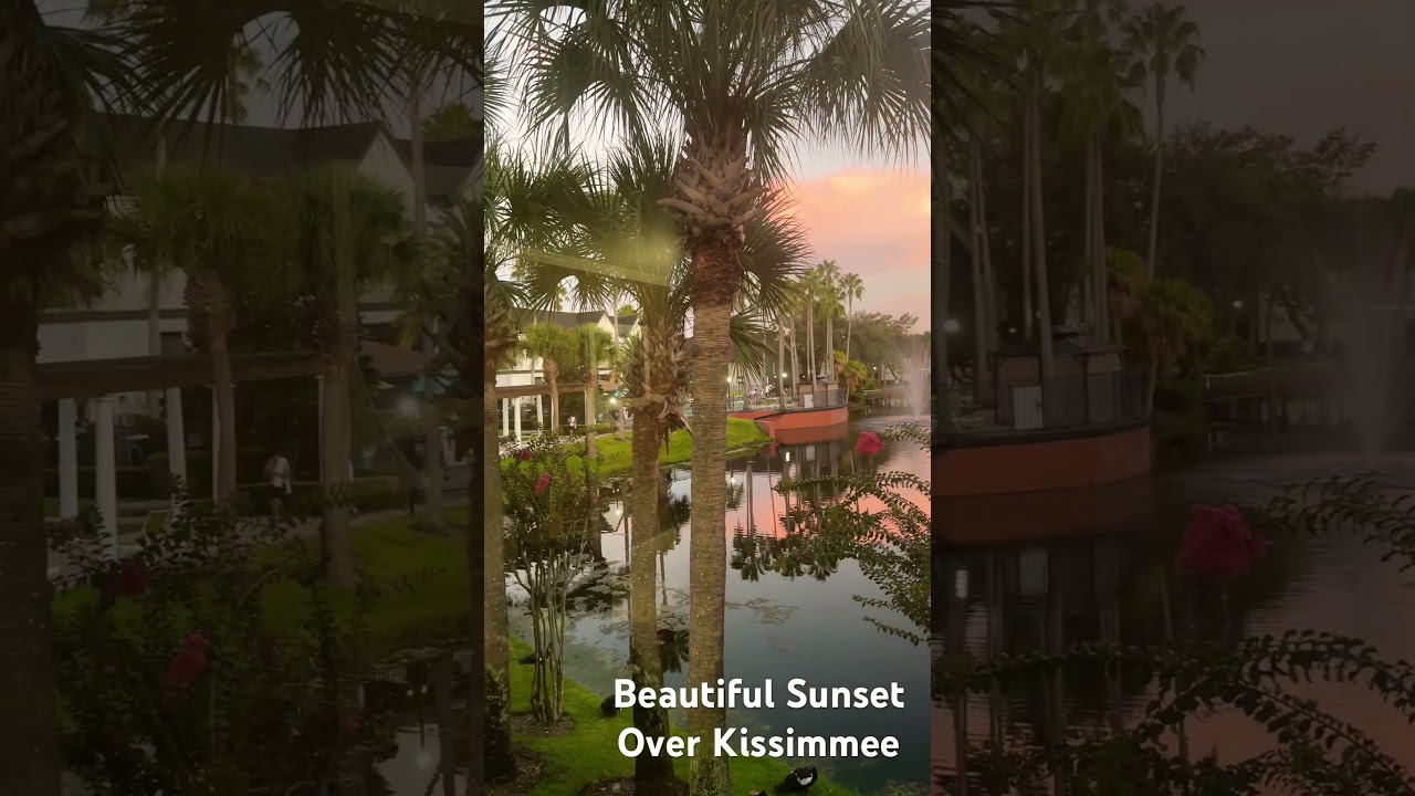 Beautiful Sunset Over the Legacy Vacation Club Resort, Kissimmee, Orlando, Florida