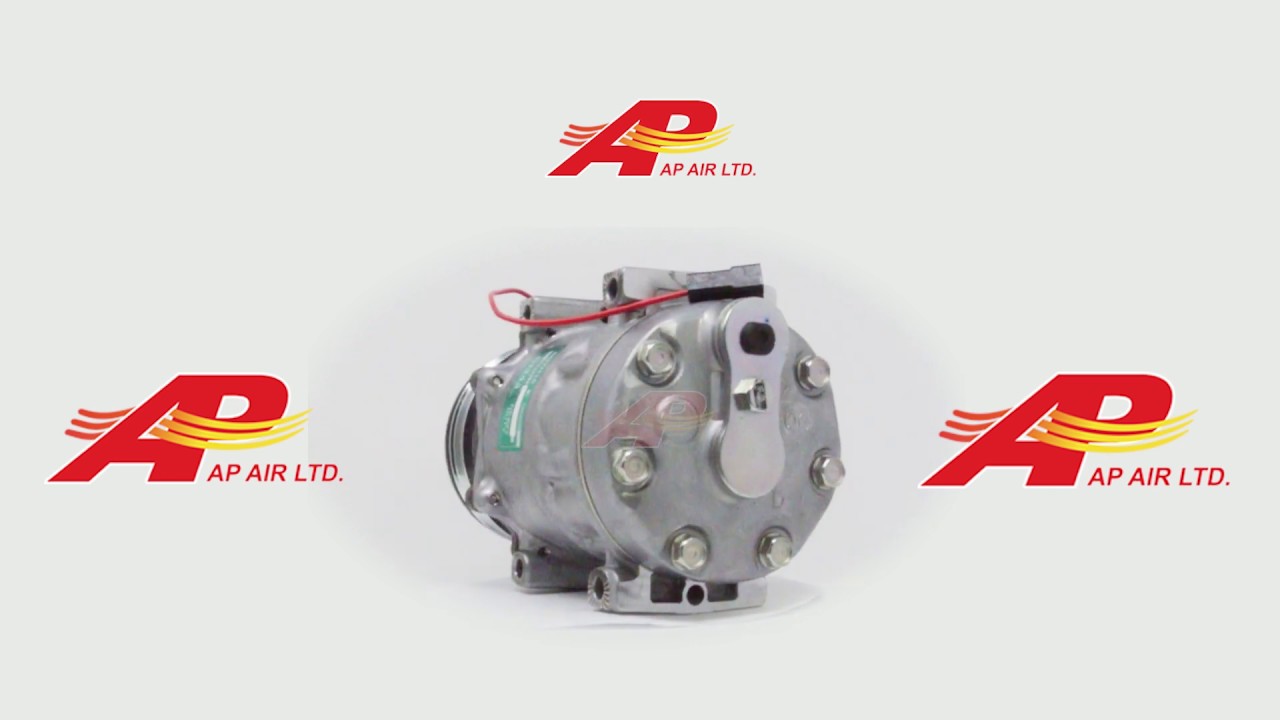 509-639 Original Sanden SD7H15 Compressor, 12 Volt 112mm 4 Groove Clutch Direct Mount QC Head