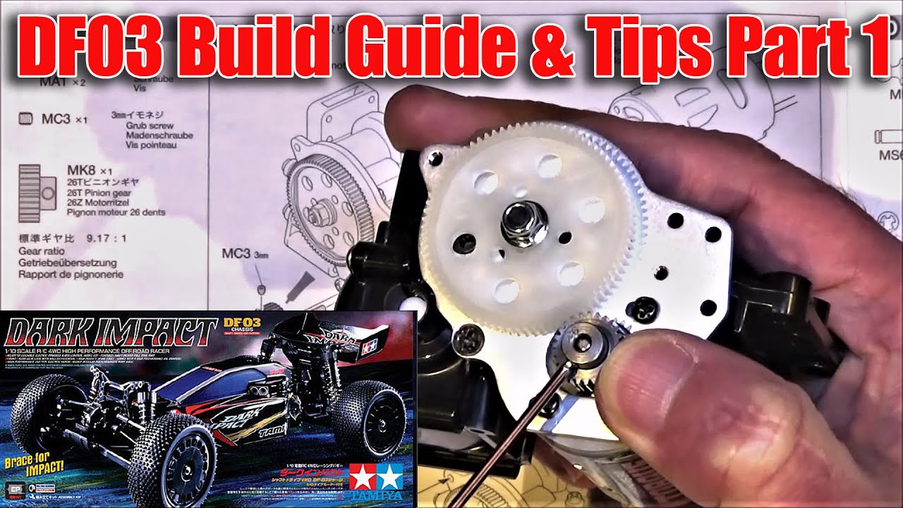 Tamiya DF03 Dark Impact Build Guide & Tips Part 1