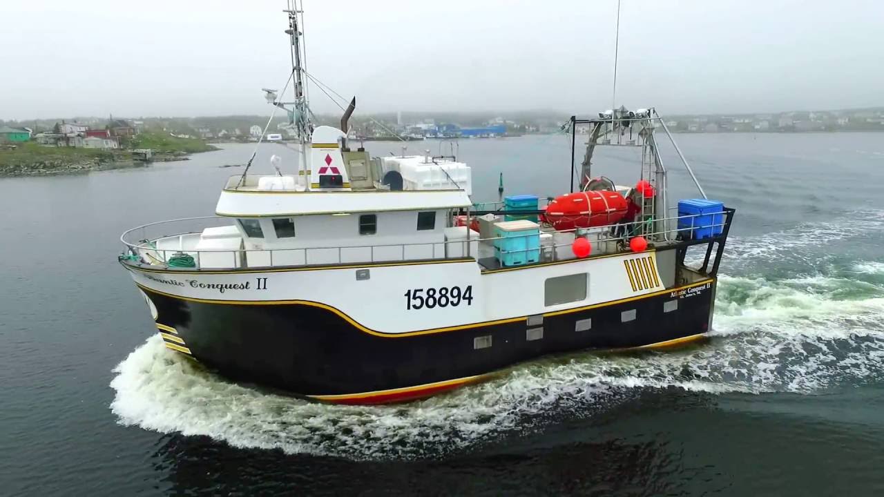 Atlantic Conquest II, Leaving Port for another load of Crab.. Catalina, Newfoundland.