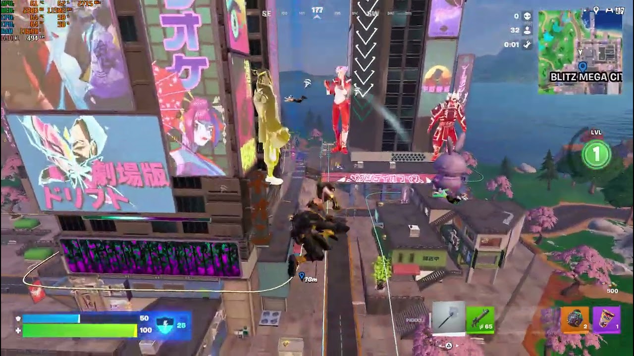 Spelar FORTNITE blitz royale tills jag vinner två games