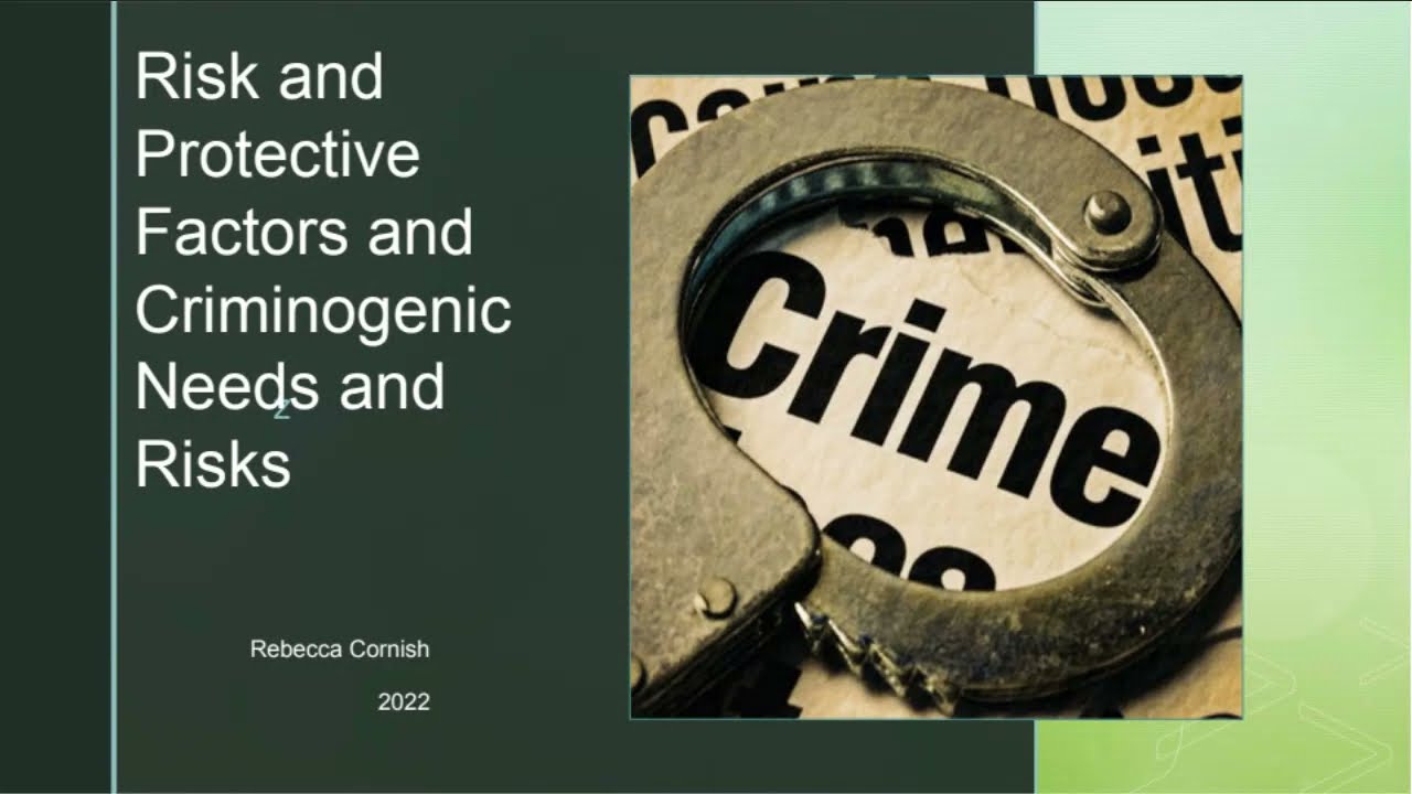 Risk and Protective Factors and Criminogenic Needs