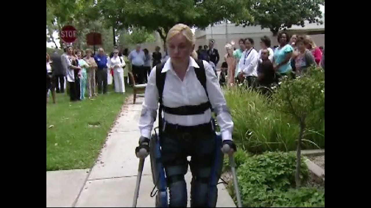Exoskeleton helps paraplegic walk again