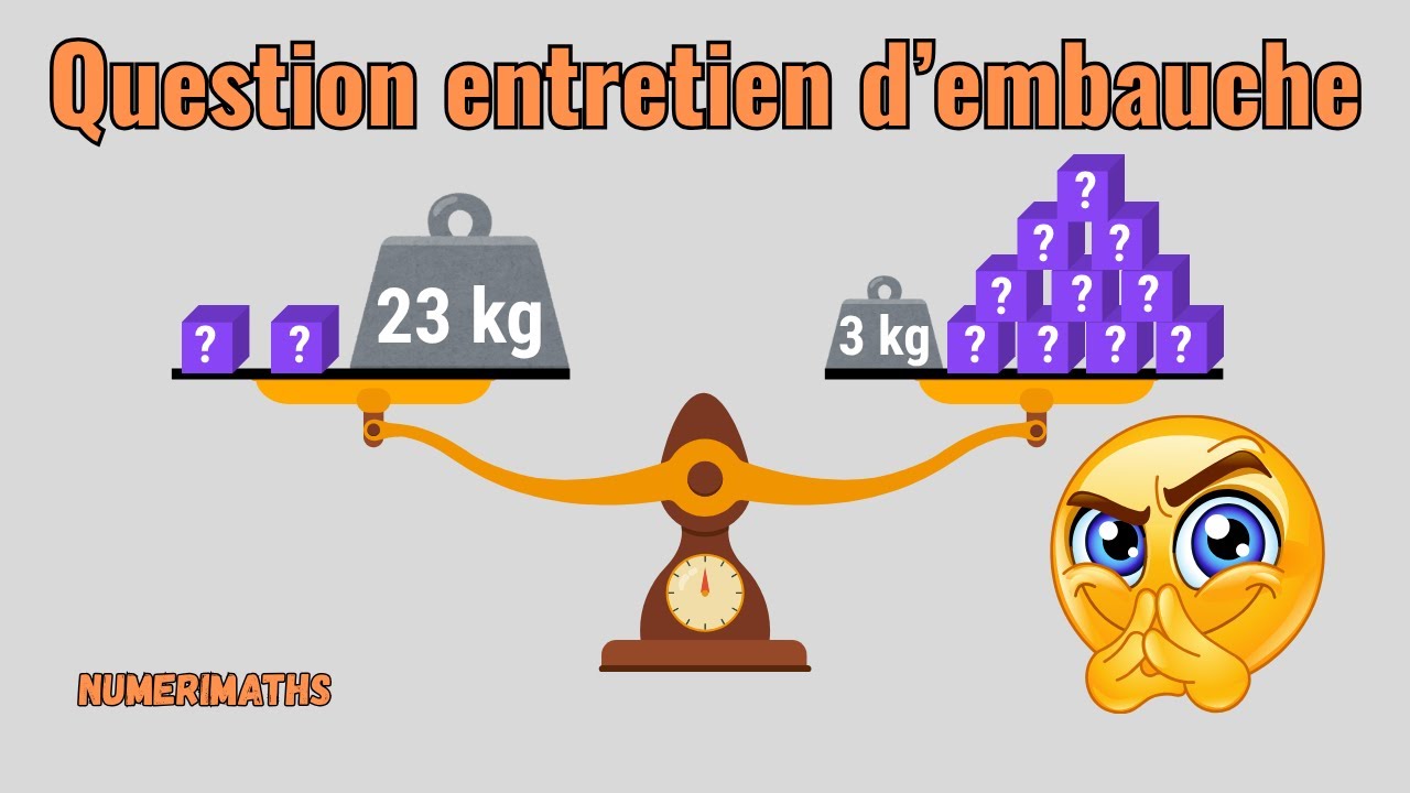 📚 Question entretien d'embauche : Facile si tu poses la bonne équation 😲