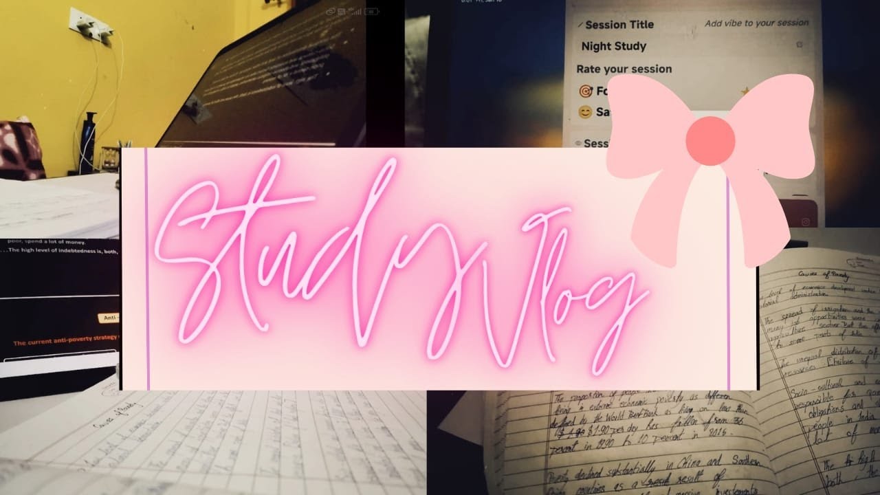 Mid night study session +first vlog 