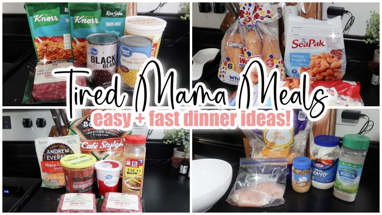 WHATS FOR DINNER \\ Quick + Easy Budget Meal Ideas \\ Kelly's Korner \\ Tired Mama Meals