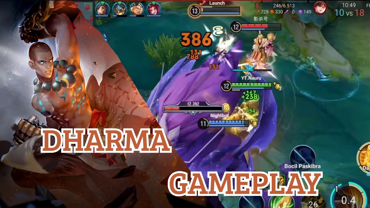 THIS IS WHY DHARMA IS BALD | DHARMA GAMEPLAY - HONOR OF KINGS